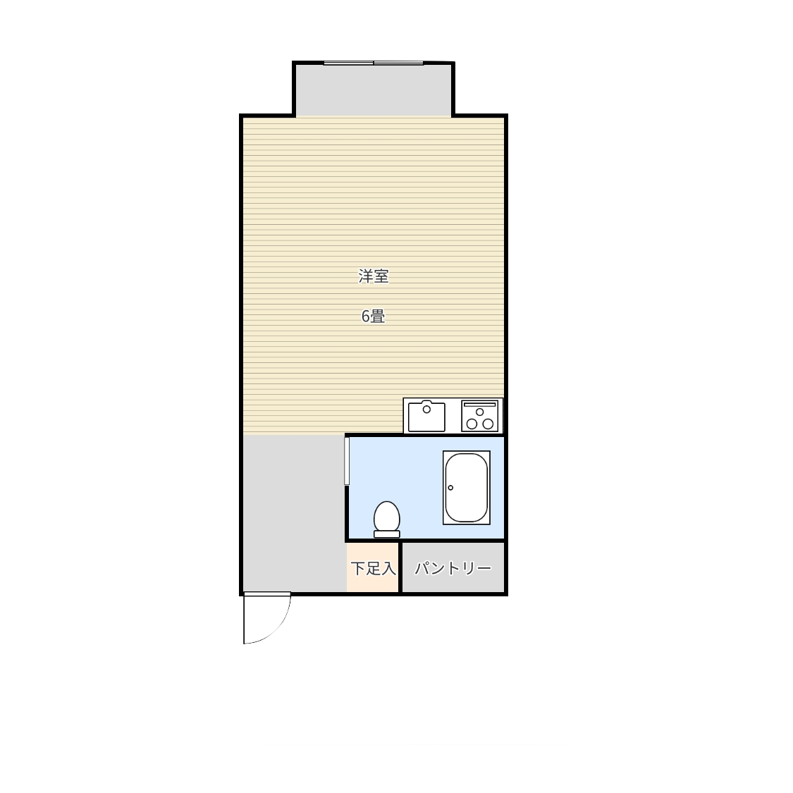 フリーライフ淀川II 間取り図